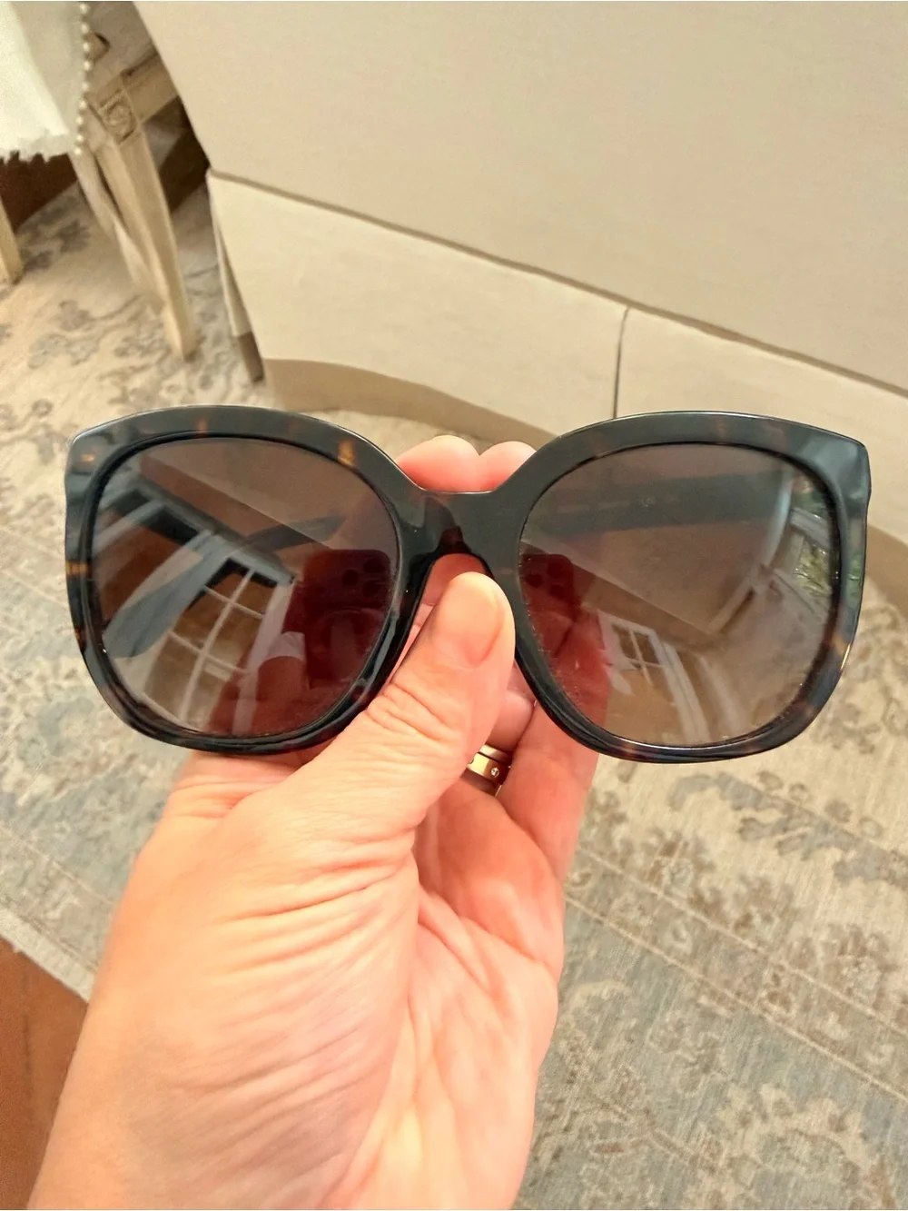 Tory Burch Dark Tortoiseshell Gradient Women's Sunglasses